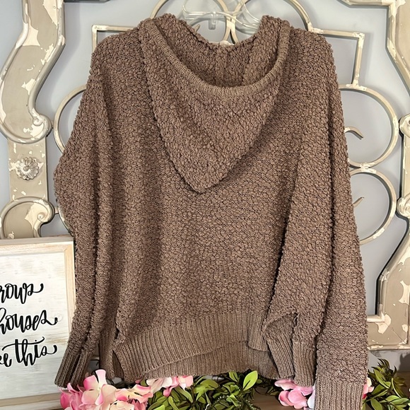 Chunky Brown Sweater B Original Boutique Roomy Comfy Womens Small Medium Hoodie - Picture 6 of 11